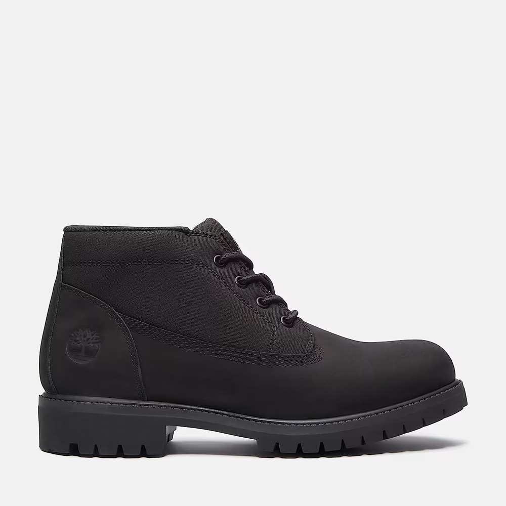 Timberland Redwood Falls Waterproof Chukka‎ Boots Mens Black Leather Size 10